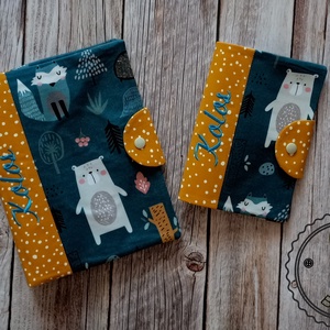 Pelenkatartó táska + egészségügyi kiskönyv borító, Baba - mama, Pelenkázó, babafürdető kellékek, Pelenkázó szett, Varrás, MESKA