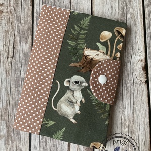 Pelenkatartó táska + egészségügyi kiskönyv borító - baba - mama - pelenkázó, babafürdető kellékek - pelenkázó szett - Meska.hu