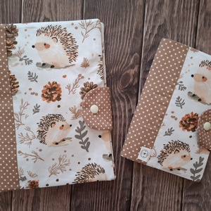 Pelenkatartó táska + egészségügyi kiskönyv borító, Baba - mama, Pelenkázó, babafürdető kellékek, Pelenkázó szett, Varrás, MESKA