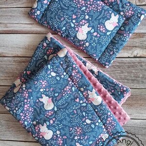 Takaró +Lapos párna  , Baba - mama, Baba ágynemű, Babatakaró, gyerek pléd, Varrás, MESKA