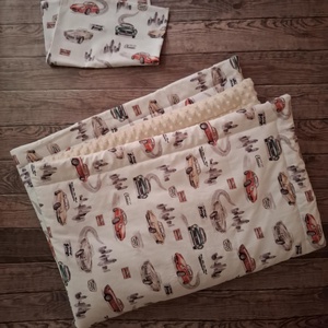 Ovis takaró szett ( takaró + lapos párna vagy párnahuzat 40 x 50 cm), Baba - mama, Baba ágynemű, Babatakaró, gyerek pléd, Varrás, MESKA