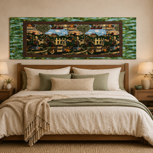Falvédő - 192 x 64 cm  késztermék, Otthon & Életmód, Lakástextil, Falvédő, Varrás, Készleten lévő termék

Mérete: 192 x 64 cm + 3cm az akasztós, belebújós rész. 

Az eleje mintás, pr..., MESKA