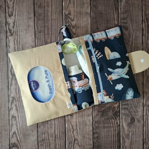Pelenkatartó táska + egészségügyi kis könyv borító  késztermék - baba - mama - pelenkázó, babafürdető kellékek - pelenkázó szett - Meska.hu