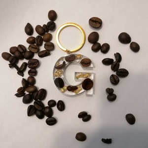 Kulcstartó Kávé széria G betű, Otthon & Lakás, Ékszerkészítés, Kötés, Meska
