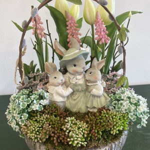 Nyuszis dísz - otthon & életmód - dekoráció - húsvéti asztaldíszek - Meska.hu