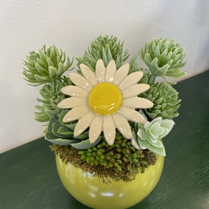 Kerámia virágos díszek - otthon & életmód - dekoráció - dísztárgy - Meska.hu