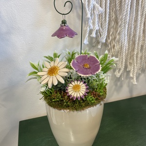 Kerámia virágos dísz  - otthon & életmód - dekoráció - asztal és polc dekoráció - asztaldísz - Meska.hu