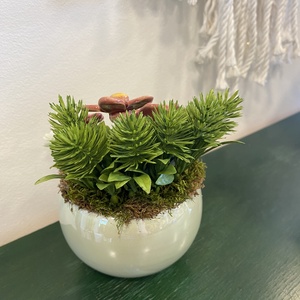 Kerámia virágos dísz  - otthon & életmód - dekoráció - asztal és polc dekoráció - asztaldísz - Meska.hu