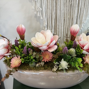 Magnólia virágos dísz - otthon & életmód - dekoráció - asztal és polc dekoráció - asztaldísz - Meska.hu