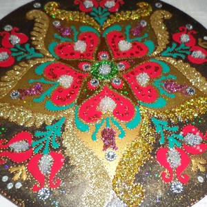 Szives mandala bevonza a szerelmet...., Otthon & Életmód, Dekoráció, Spiritualitás, Mandala, Festészet, Üvegművészet, MESKA