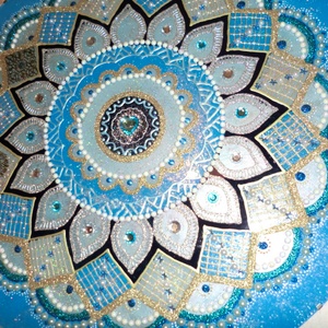 Mandala , Otthon & Életmód, Dekoráció, Spiritualitás, Mandala, Festészet, Üvegművészet, MESKA