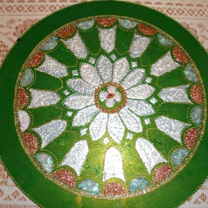 Mandala, Otthon & Lakás, Dekoráció, Mandala, Spiritualitás, Festészet, Üvegművészet, Meska