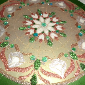 mandala zöld reménység  - otthon & életmód - dekoráció - spiritualitás - mandala - Meska.hu