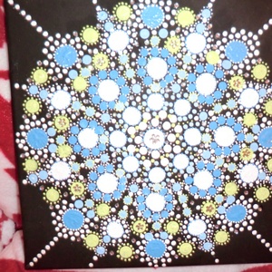 mandalakép pontozott  - otthon & életmód - dekoráció - spiritualitás - mandala - Meska.hu