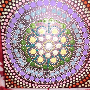 mandalakép pontozott  - otthon & életmód - dekoráció - spiritualitás - mandala - Meska.hu