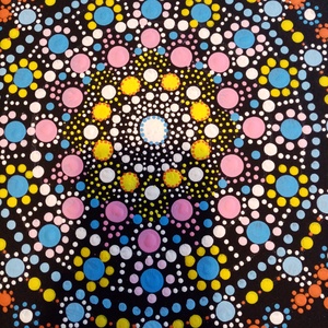 Pontozott mandalakép - otthon & életmód - dekoráció - spiritualitás - mandala - Meska.hu