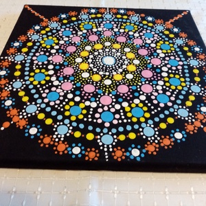 Pontozott mandalakép - otthon & életmód - dekoráció - spiritualitás - mandala - Meska.hu
