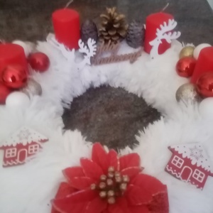 Adventi koszorú  - karácsony - adventi díszek - adventi asztaldísz - Meska.hu