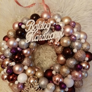 Ajtó kopogtató karácsonyi  - karácsony - karácsonyi lakásdekoráció - karácsonyfadíszek - Meska.hu