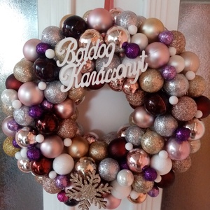 Ajtó kopogtató karácsonyi  - karácsony - karácsonyi lakásdekoráció - karácsonyfadíszek - Meska.hu