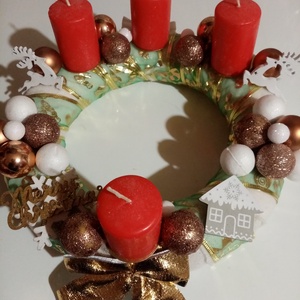 Adventi koszorú  - karácsony - adventi díszek - adventi koszorú - Meska.hu