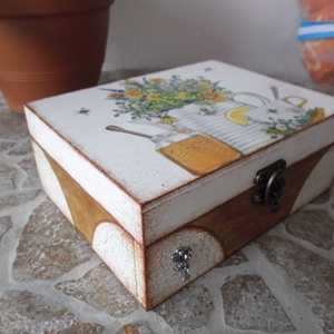 Teásdoboz,tea tartó doboz 6 rekeszes . -  - Meska.hu