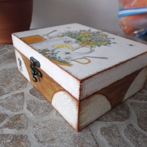 Teásdoboz,tea tartó doboz 6 rekeszes . -  - Meska.hu