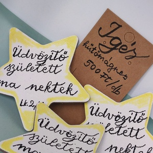 Hűtőmágnes, kézzel írt Igés  - otthon & életmód - konyhafelszerelés, tálalás - konyhai dekoráció - hűtőmágnes - Meska.hu