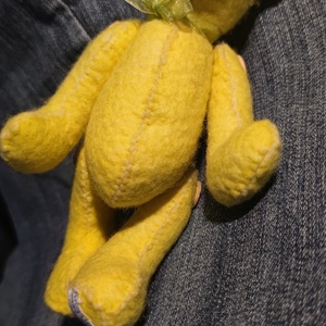 Szundi Szabott - varrt gyapjú mackó gyűjtőknek  - játék & sport - plüssállat & játékfigura - egér - Meska.hu