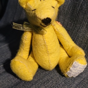 Szundi Szabott - varrt gyapjú mackó gyűjtőknek , Játék & Sport, Plüssállat & Játékfigura, Egér, Hímzés, Nemezelés, MESKA