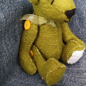 Zöli Szabott - varrt gyapjú mackó gyűjtőknek  - játék & sport - plüssállat & játékfigura - egér - Meska.hu