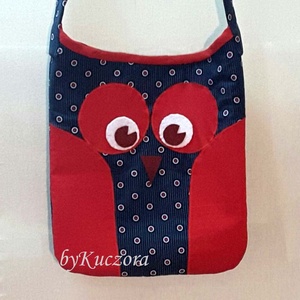Bagoly, baglyos táska - piros kék - táska & tok - kézitáska & válltáska - válltáska - Meska.hu Bagoly, baglyos táska - piros kék - táska & tok - kézitáska & válltáska - válltáska - Meska.hu