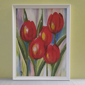 Piros tulipánok....... - Meska.hu