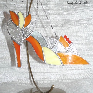 Hamupipőke Üvegcipő narancs -  - Meska.hu