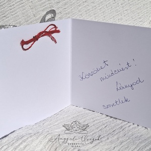 Szív - üvegbezárt szeretet - otthon & életmód - papír, írószer - ajándékozás kellékei - képeslap, üdvözlőlap - Meska.hu