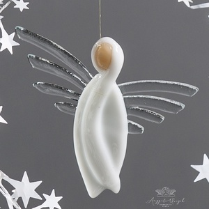 Luna  a fényből született üvegangyal - Meska.hu