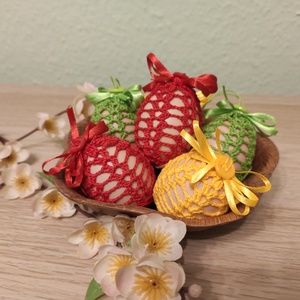 Színes horgolt tojás -  - Meska.hu