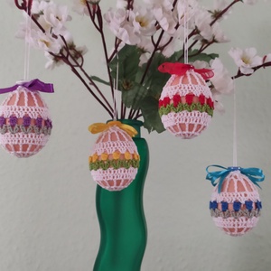 Tulipános húsvéti tojás - otthon & életmód - dekoráció - fali és függő dekoráció - függődísz - Meska.hu