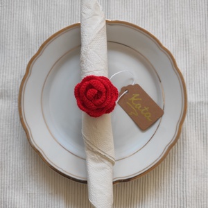 Szalvétagyűrű 3 in 1 - esküvő - meghívó & kártya - ültetési rend - Meska.hu