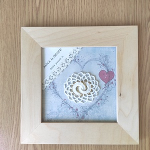 Karikagyűrűs esküvöi kép, Esküvő, Emlék & Ajándék, Doboz, Horgolás, MESKA