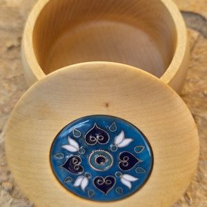 Mandala tűzzománc ékszerdoboz - ékszer - ékszertartó - ékszerdoboz - Meska.hu