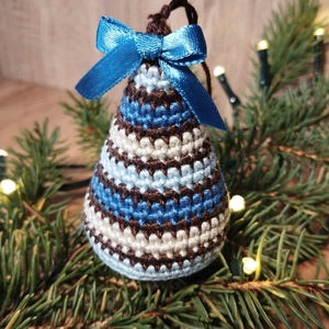 Jeges fenyő, horgolt karácsonyfa - karácsony - karácsonyi lakásdekoráció - karácsonyfadíszek - Meska.hu