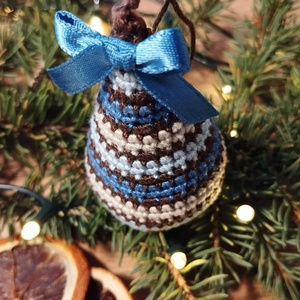 Jeges fenyő, horgolt karácsonyfa - karácsony - karácsonyi lakásdekoráció - karácsonyfadíszek - Meska.hu