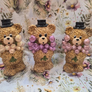 Tulipános mackó - otthon & életmód - dekoráció - dísztárgy - Meska.hu