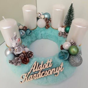 Adventi koszorú - karácsony - adventi díszek - adventi asztaldísz - Meska.hu
