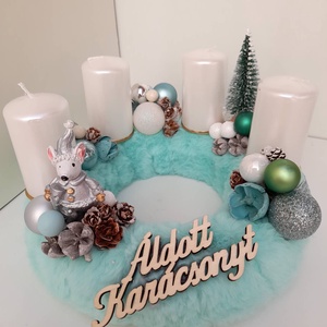 Adventi koszorú - karácsony - adventi díszek - adventi asztaldísz - Meska.hu
