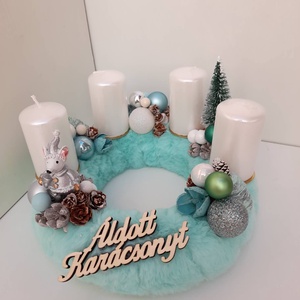 Adventi koszorú - karácsony - adventi díszek - adventi asztaldísz - Meska.hu