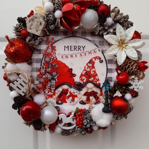 Adventi kopogtató - karácsony - adventi díszek - adventi ajtódísz - Meska.hu