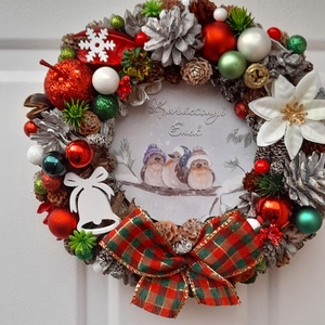 Adventi kopogtató - karácsony - adventi díszek - adventi ajtódísz - Meska.hu