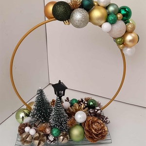 Adventi asztaldísz, Karácsony, Adventi díszek, Adventi asztaldísz, Virágkötés, MESKA